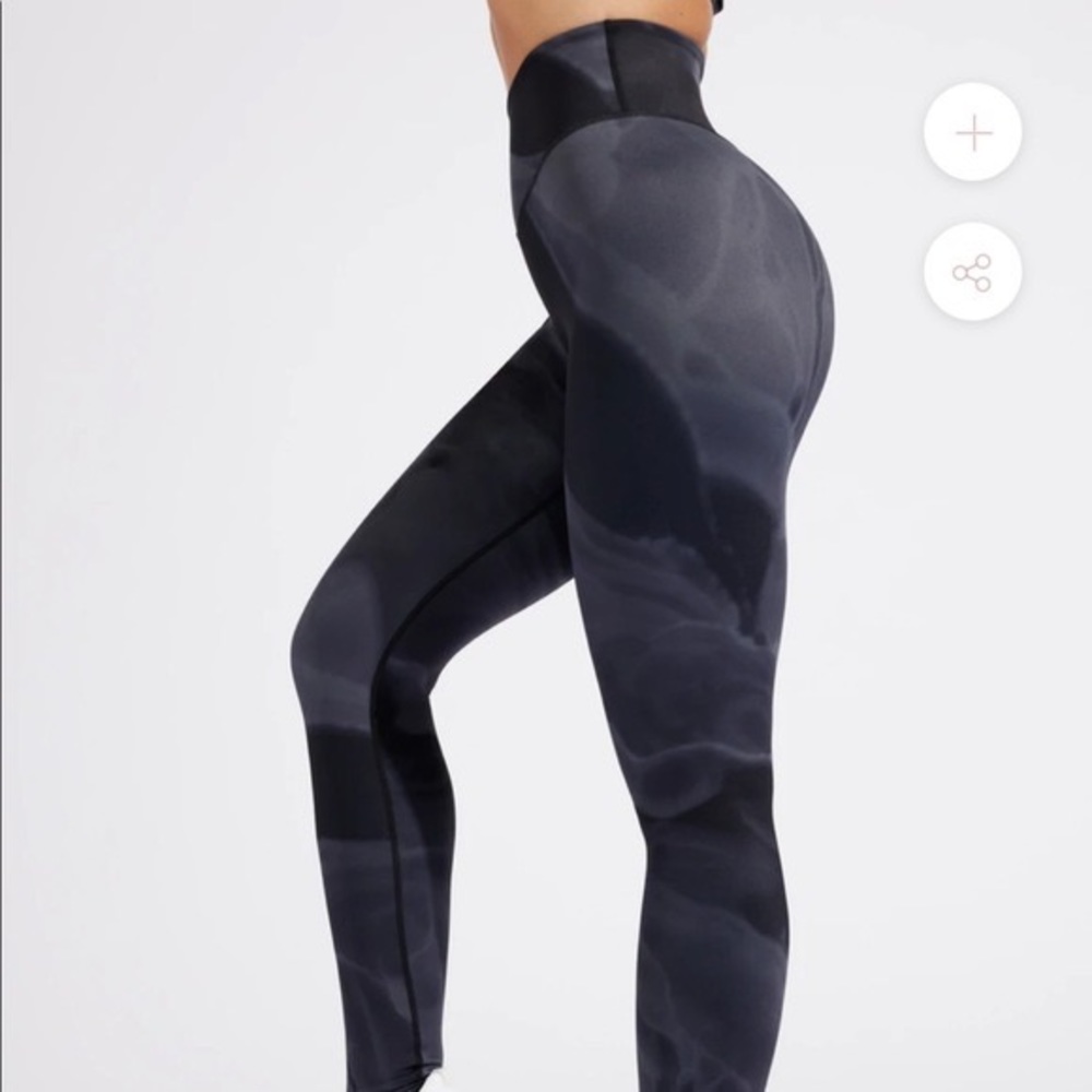 Impact Legging - Black Quartz Print xl